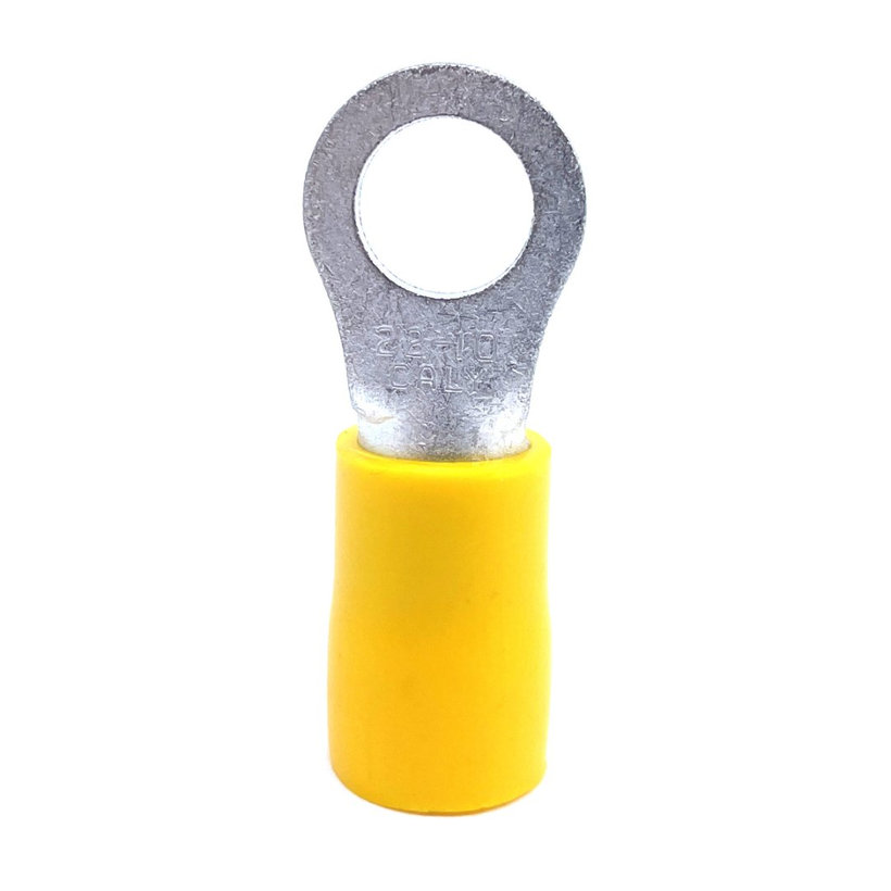 Izolované Cu káblové oká lisovacie žlté 6mm²