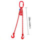 Reťazový záves oko-2 hák tr 80 so skracovačom (2,5 m, 11 200/8000 kg, 16 mm)