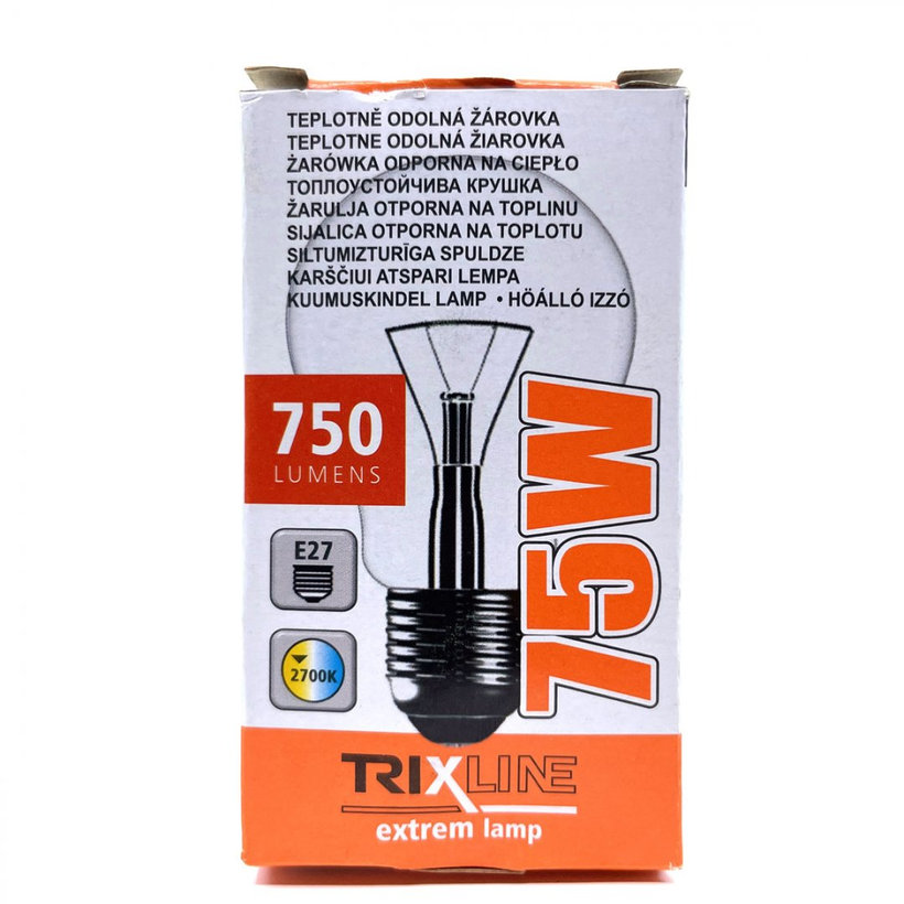 Priemyselná žiarovka štandardná 75W E27