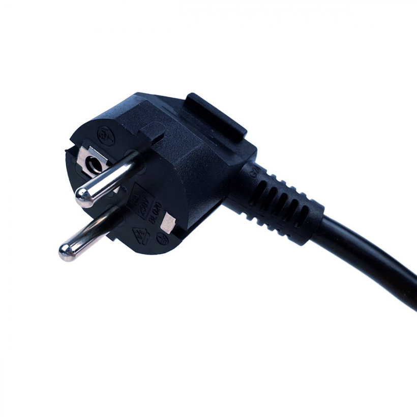 Predlžovací kábel PRIMERA 8 zásuviek 16A strieborný SCHUKO 2m