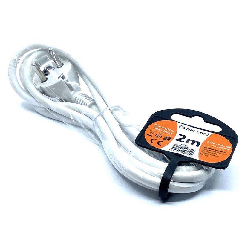 Flexo šnúra 2m 3x1 solight biela