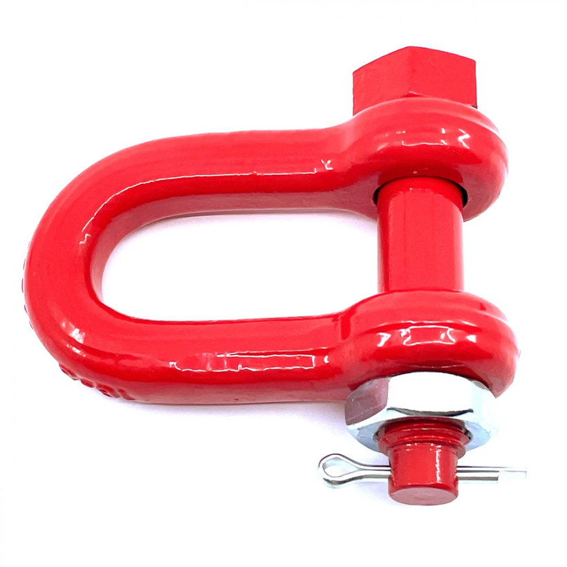 Pevnostný strmeň tvar D tr 80 červený 13mm