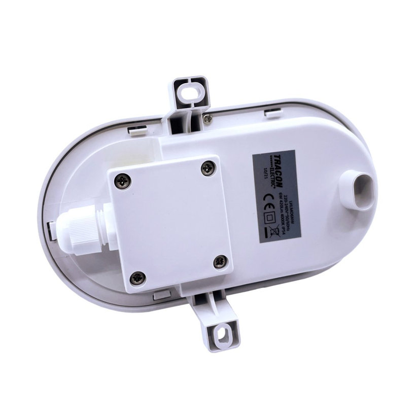 Plastové chránené LED svietidlo - oválne