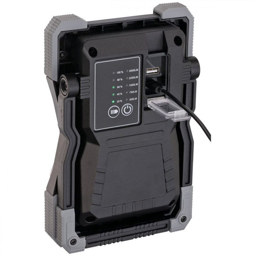 Mobilný nabíjateľný LED reflektor RUFUS 3000 MA