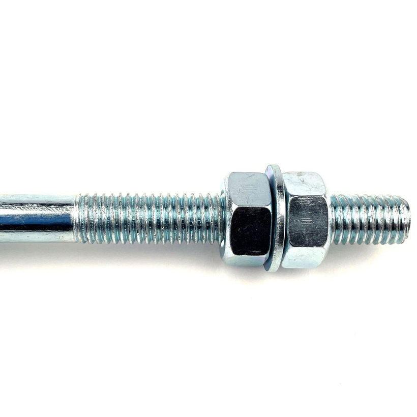 Hák hojdačkový s karabínou Zn M12x230mm