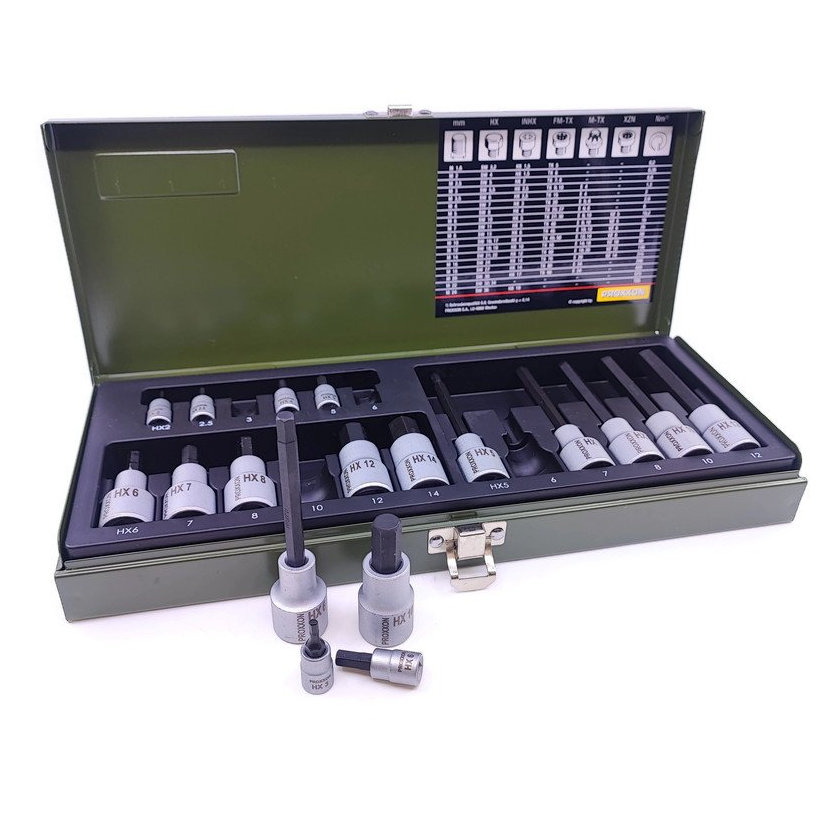 Sada zástrčných hlavíc so šesťhranom