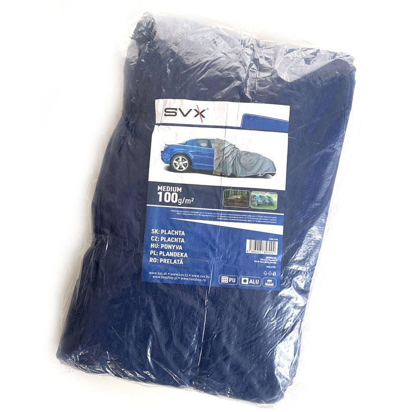 Plachta zakrývacia 3x5m tmavá modrá 100g/m2