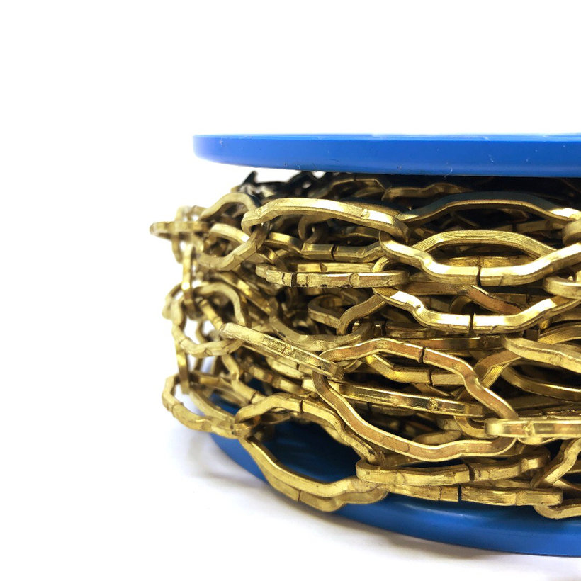 Reťaz ozdobná lustrová/žltý zinok 2,3mm