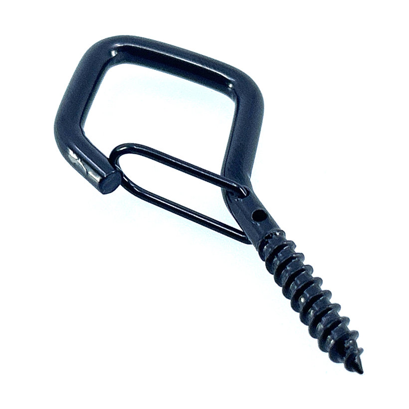 Okrasné oko s vrutom v tvare diamantu - čierne