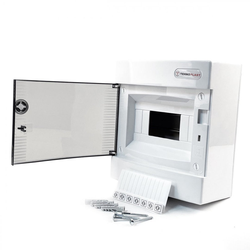 Rozvodnica zapustená biela U8 - C/P 211x232x99mm