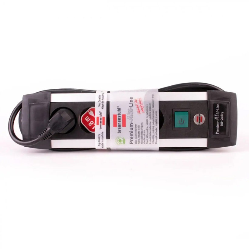 Predlžovací kábel 4-zásuvkový s vypínačom Alu-Line 1,8m