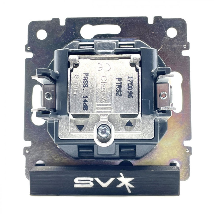 Valena TV-RD-SAT priebežná zásuvka biela