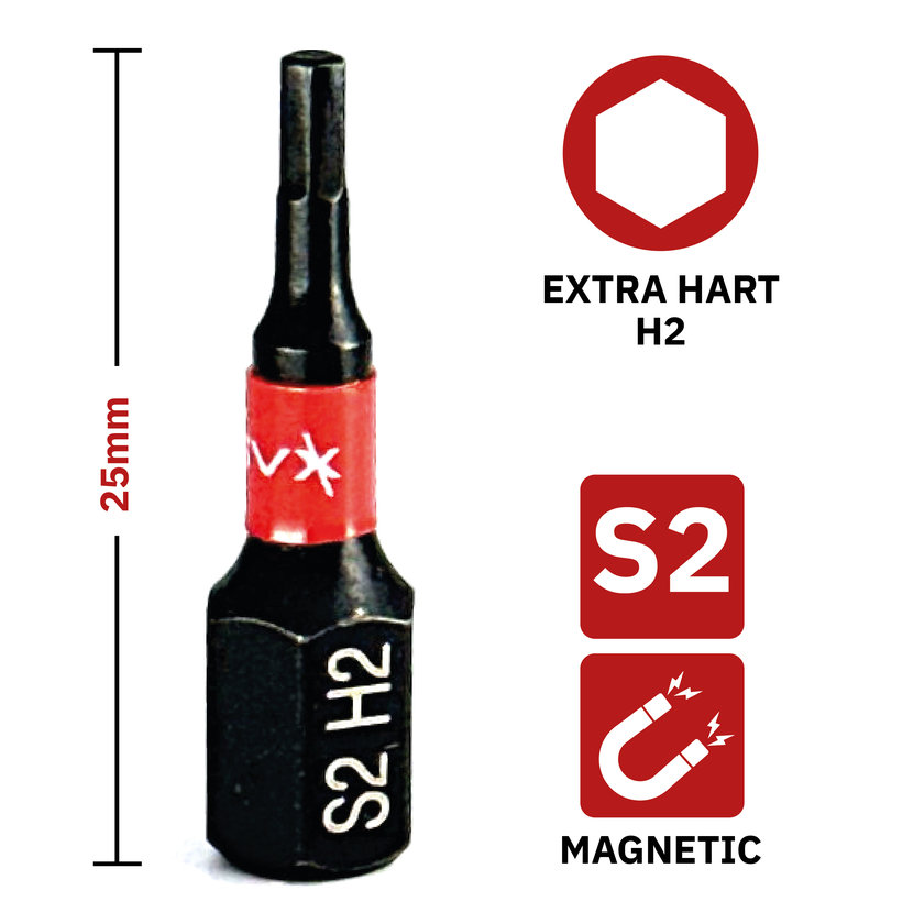 Bit magnetický H2x25 mm