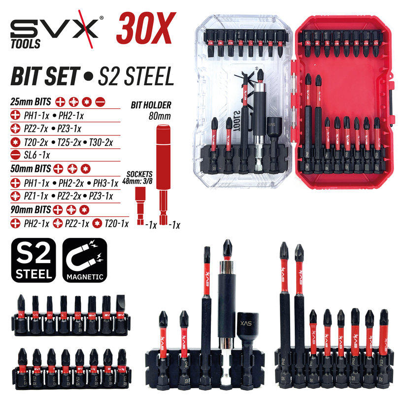 Sada bitov 30 dielna