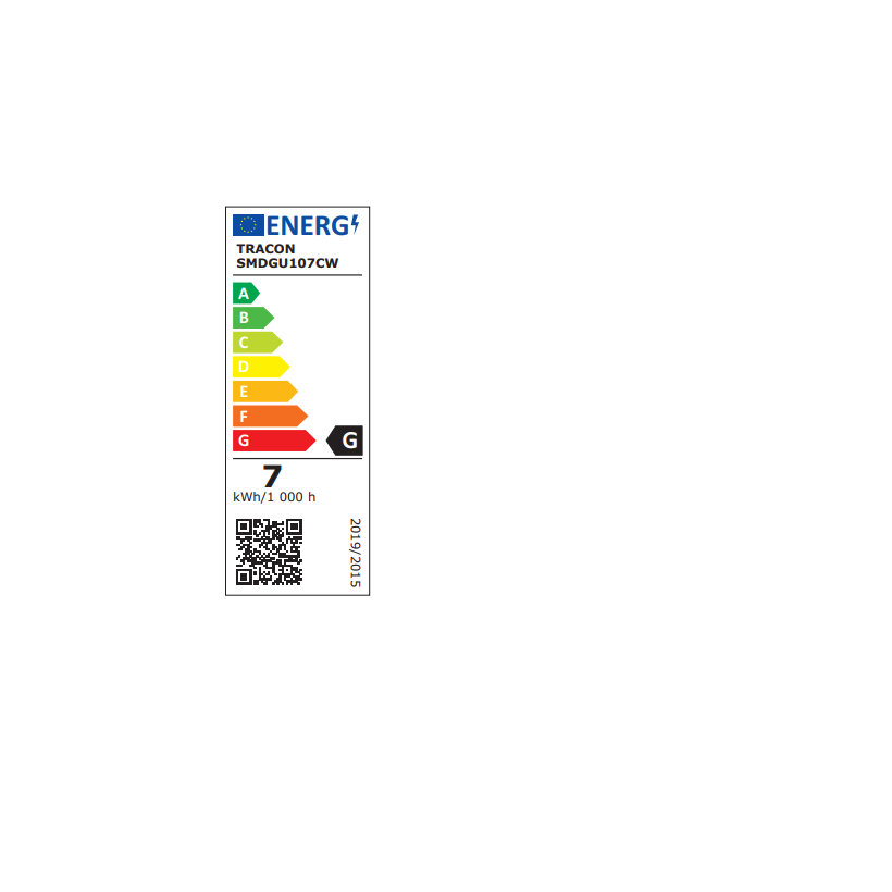 LED žiarovka SMD GU10 7W - studená biela