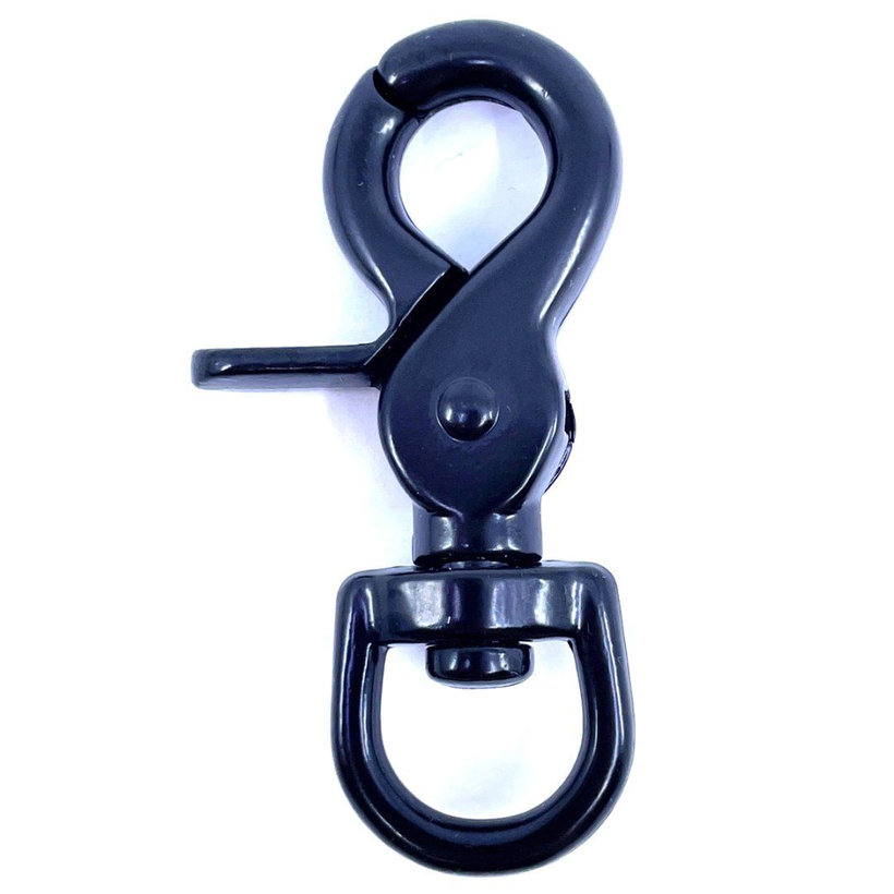 Karabína vypúšťacia čierna 45x10mm