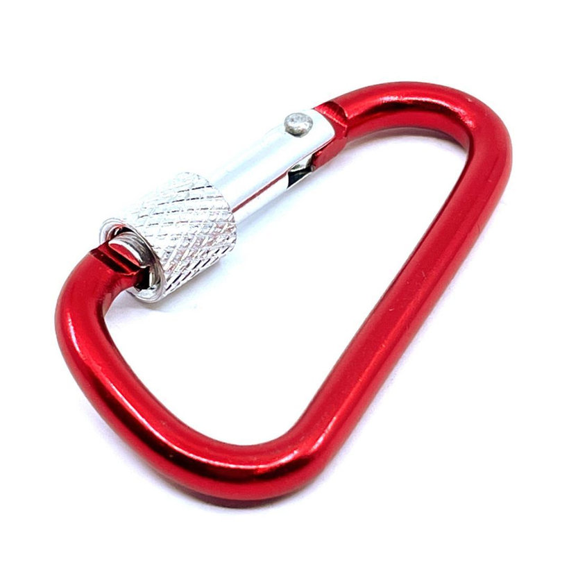 Karabína hliníková s poistkou 8mm