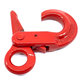 Samozaisťovací hák s okom tr 80 červený 13mm