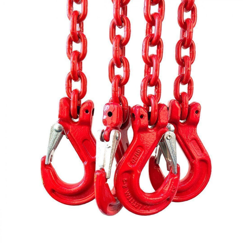 Reťazový záves oko-4 hák tr 80 so skracovačom (5,5m, 6700/4750 kg, 10mm)