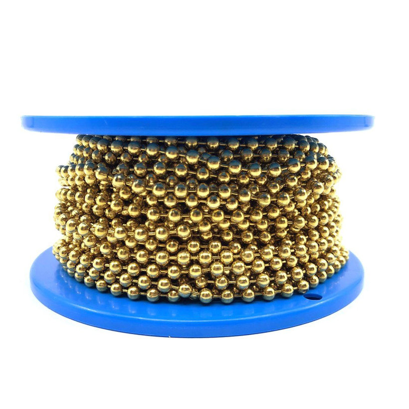 Reťaz guličková žltý zinok 2,4mm