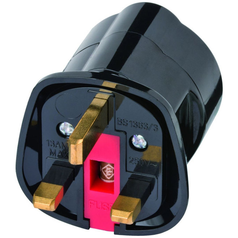 Cestovný adaptér / zástrčkový adaptér EÚ na Veľkú Britániu 7x5cm