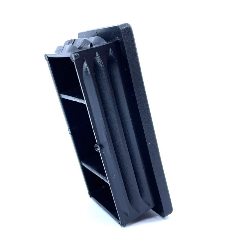 Záslepka obdĺžniková čierna 60x20x1-2mm