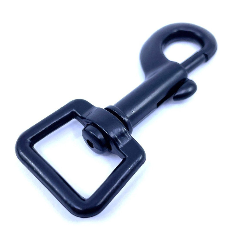 Karabína otočná čierna 53x13mm