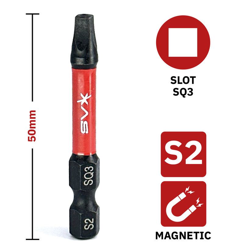 Bit magnetický SQ3x50 mm