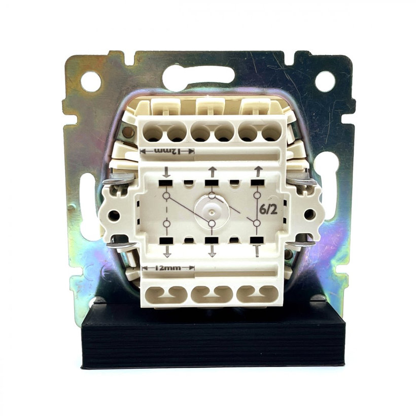 Valena vypínač č.6+6 béžový