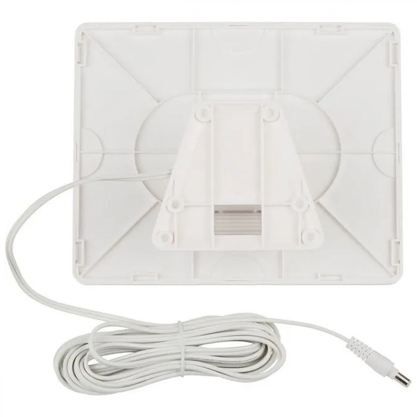 Solárny LED reflektor s pohybovým PIR detektorom biely