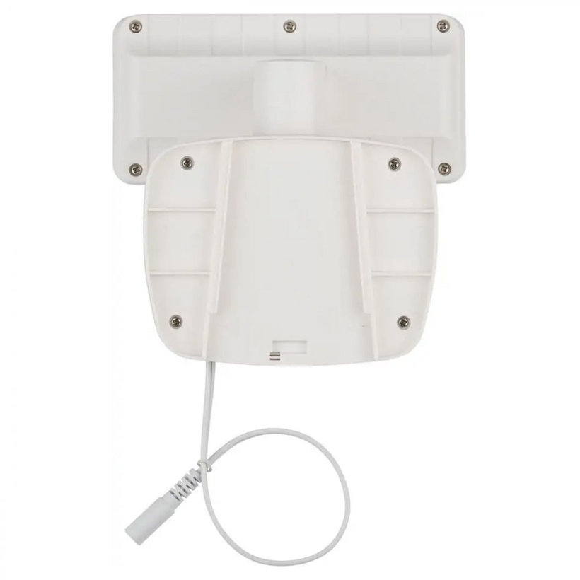 Solárny LED reflektor s pohybovým PIR detektorom biely