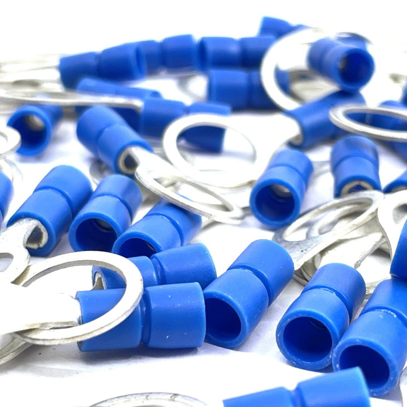 Izolované Cu káblové oká lisovacie modré 2,5mm²