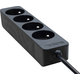 Predlžovací kábel Eco-Line 4 zásuvky čierny 5m