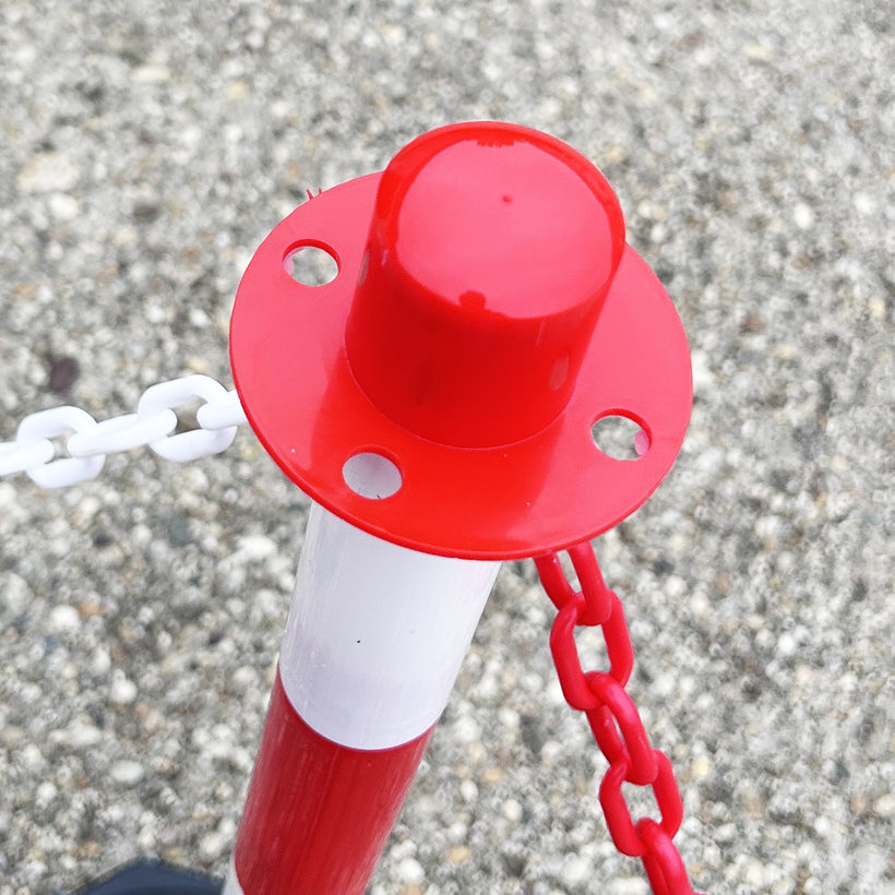 Cestársky podstavec červeno-biely 90 cm