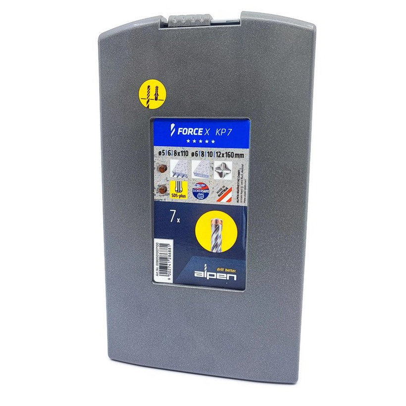 Sada vrtákov do betónu SDS+ 7dielna