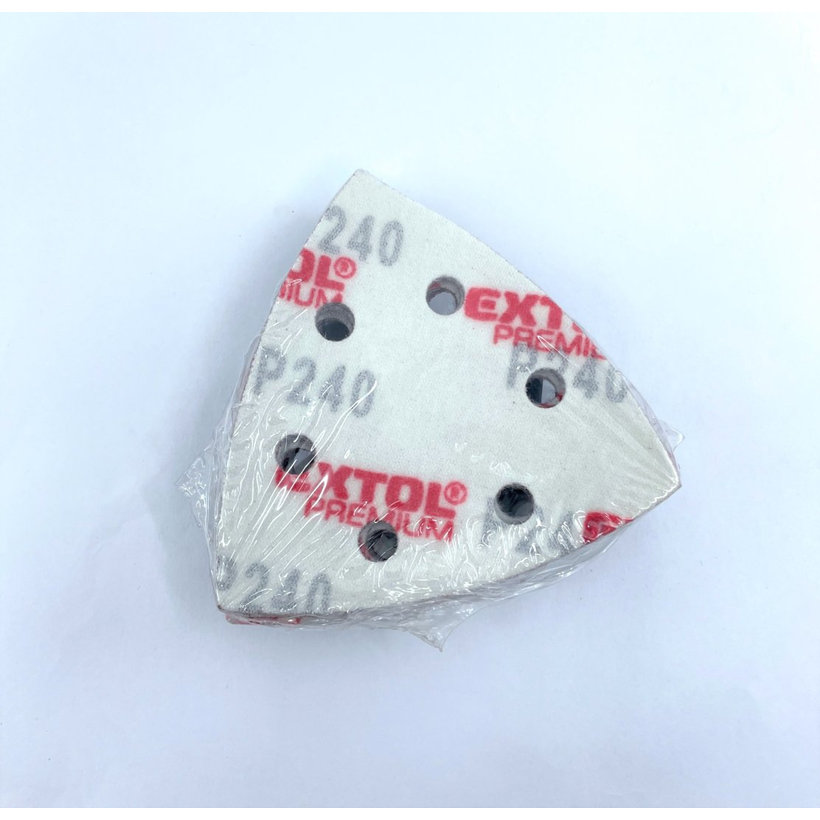 Brúsny papier na suchý zips - trojuholník 93mm P240 20ks