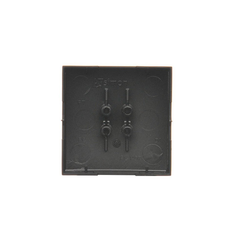 Kryt jednoduchý pre spínače a tlačidlá - čierny matný