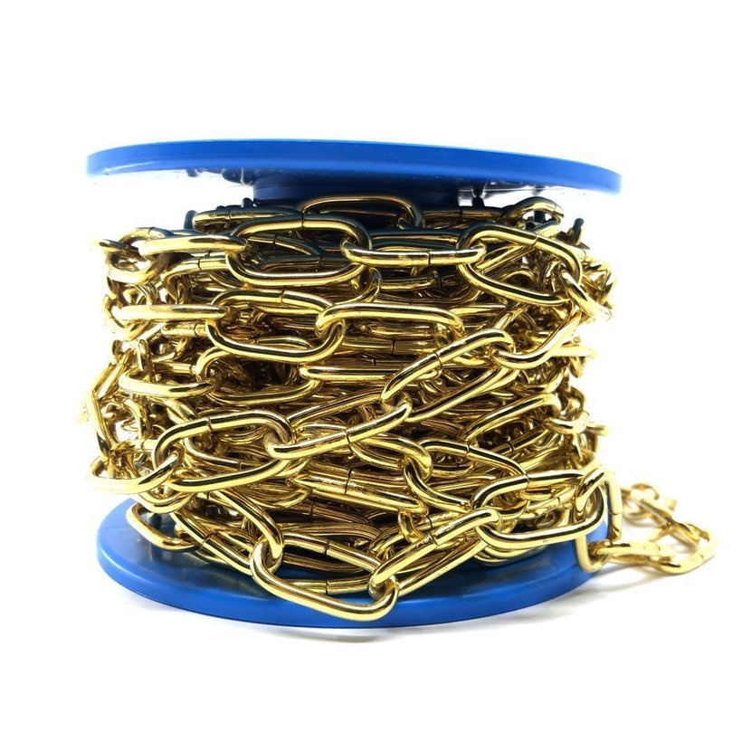 Reťaz ozdobná/žltý zinok 4mm