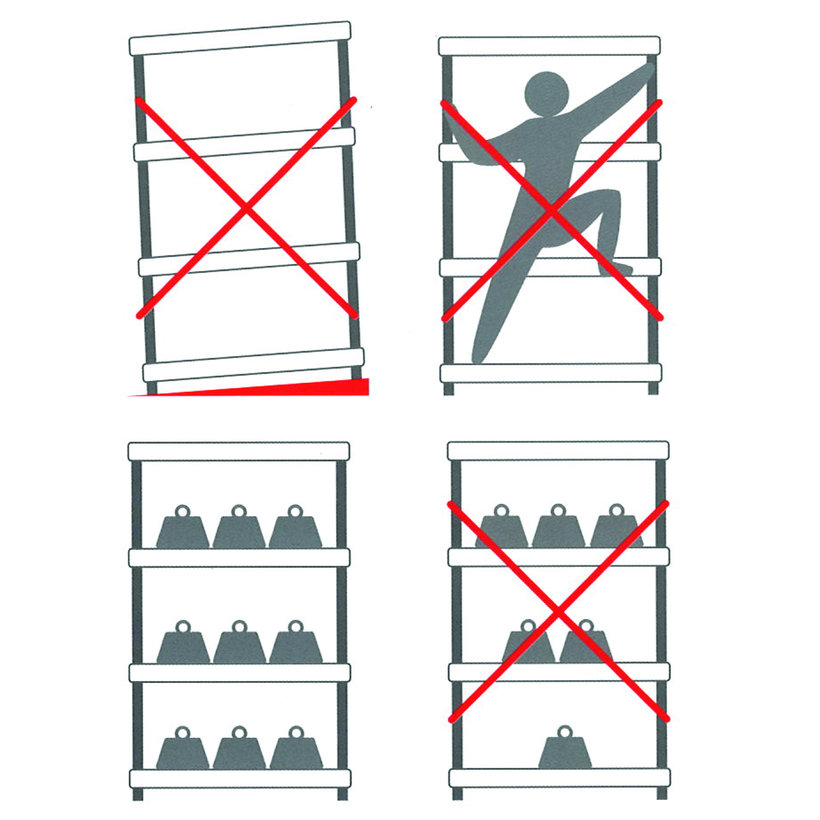Plastový regál 60x30x92,6cm - 4 police
