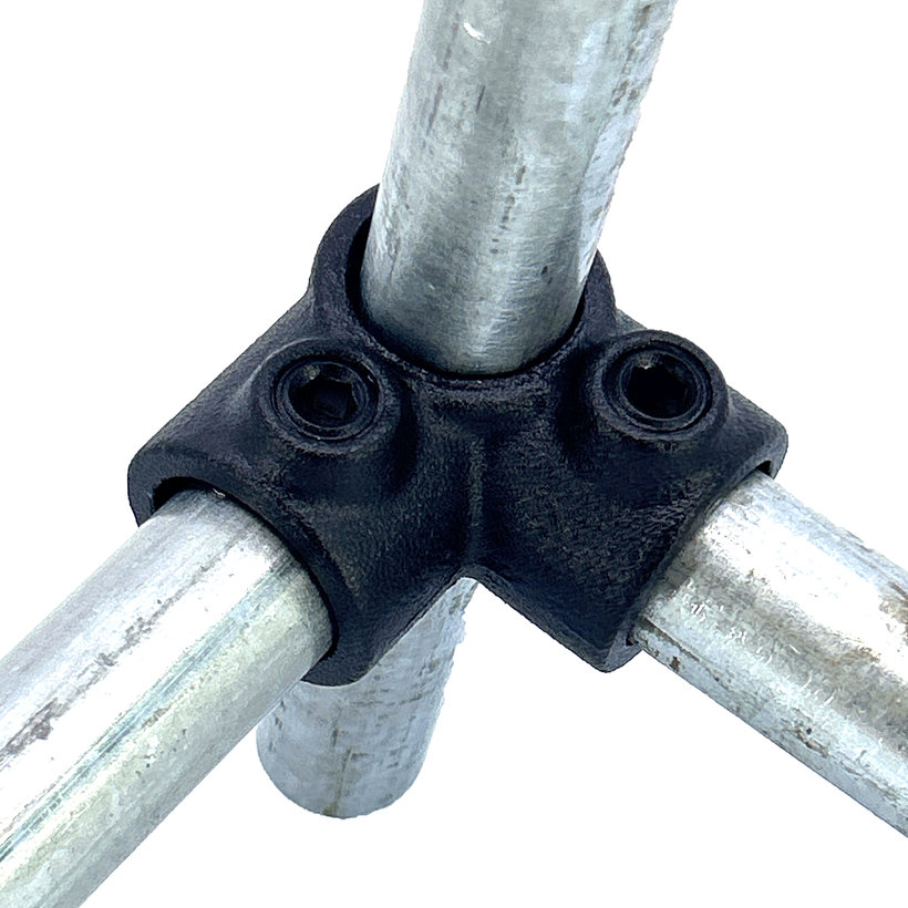 Spojovací článok štyri vetvy 27 mm - čierny