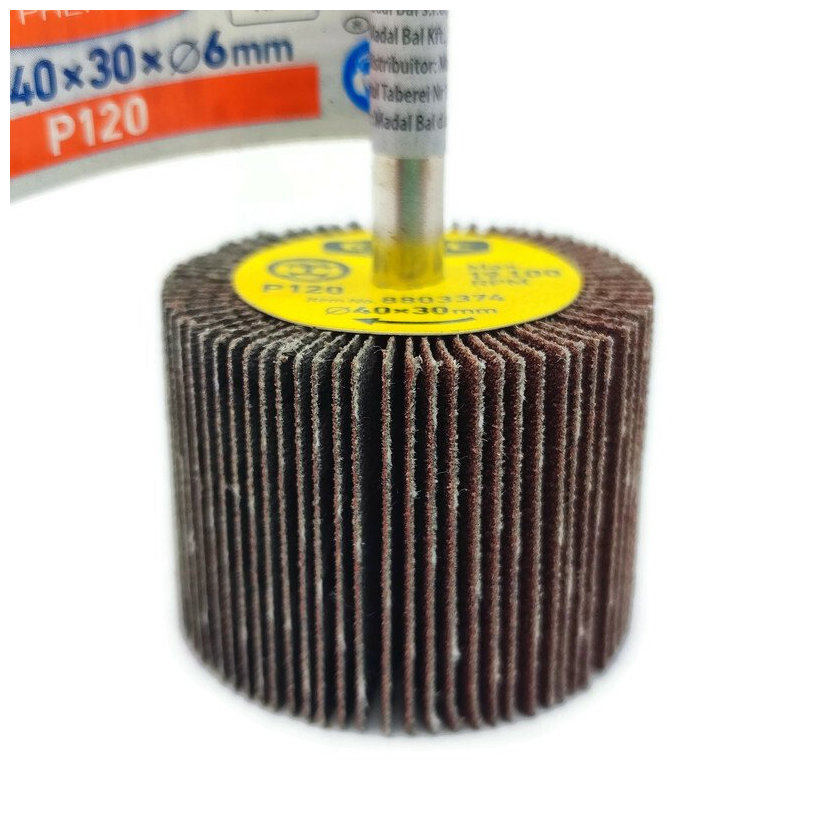 Lamelový brúsny kotúč na stopke P120 40x30mm