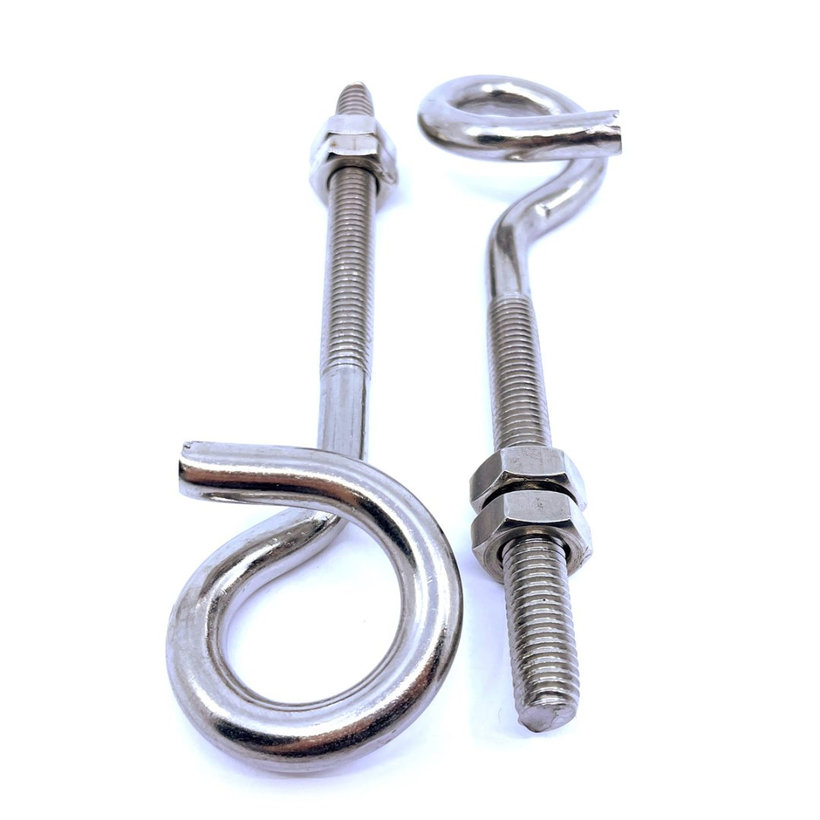 Hák hojdačkový so závitom - nerez A2 150 mm