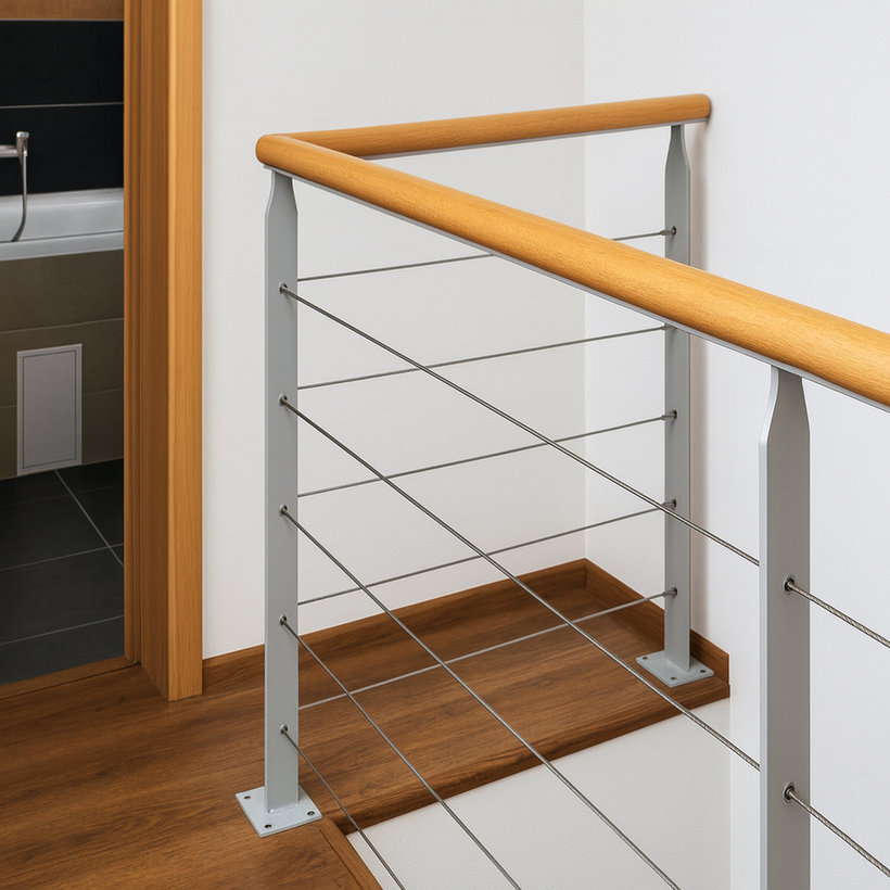 Lanová výplň zábradlia vidlica/vidlica  3mm/3m