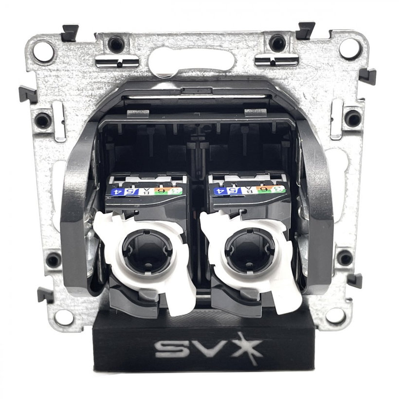 Valena LIFE zásuvka dátová 2xRJ45 Cat5e FTP biela