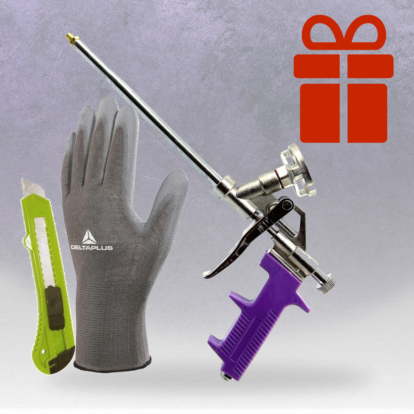 Montážna (PUR) pena pištoľová NÍZKOEXPANZNÁ - ZIMNÁ 10ks MEGA PACK 750ml