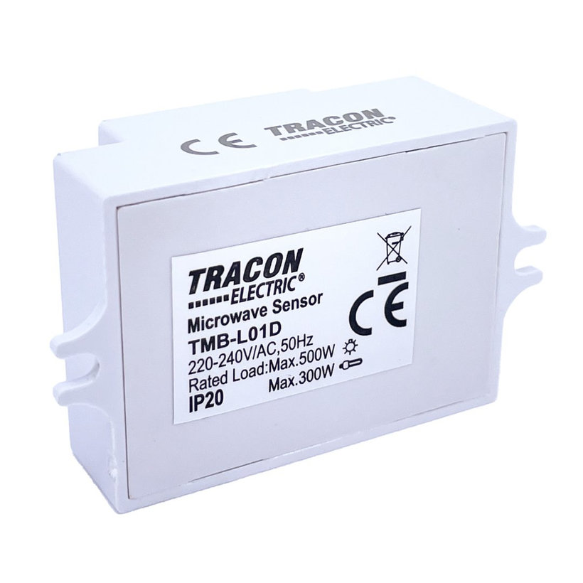 Snímač pohybu mikrovlnný - biely 360°