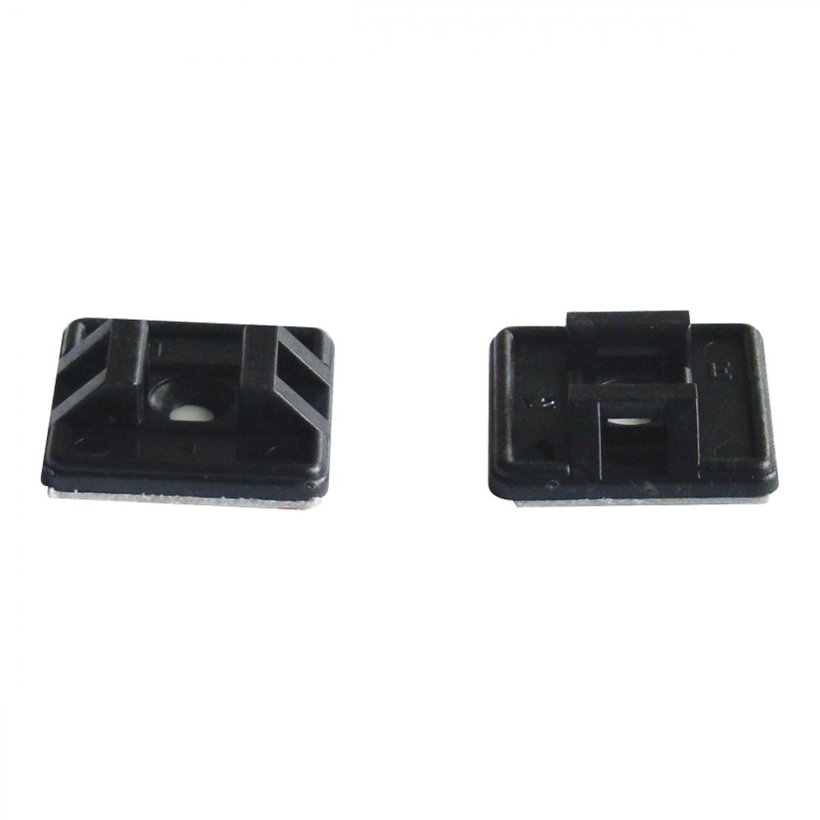 Samolepiaca pätica k sťahovacej páske - čierna 25x25mm