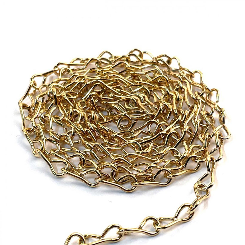 Reťaz jednoduchá žltý zinok 1,3mm