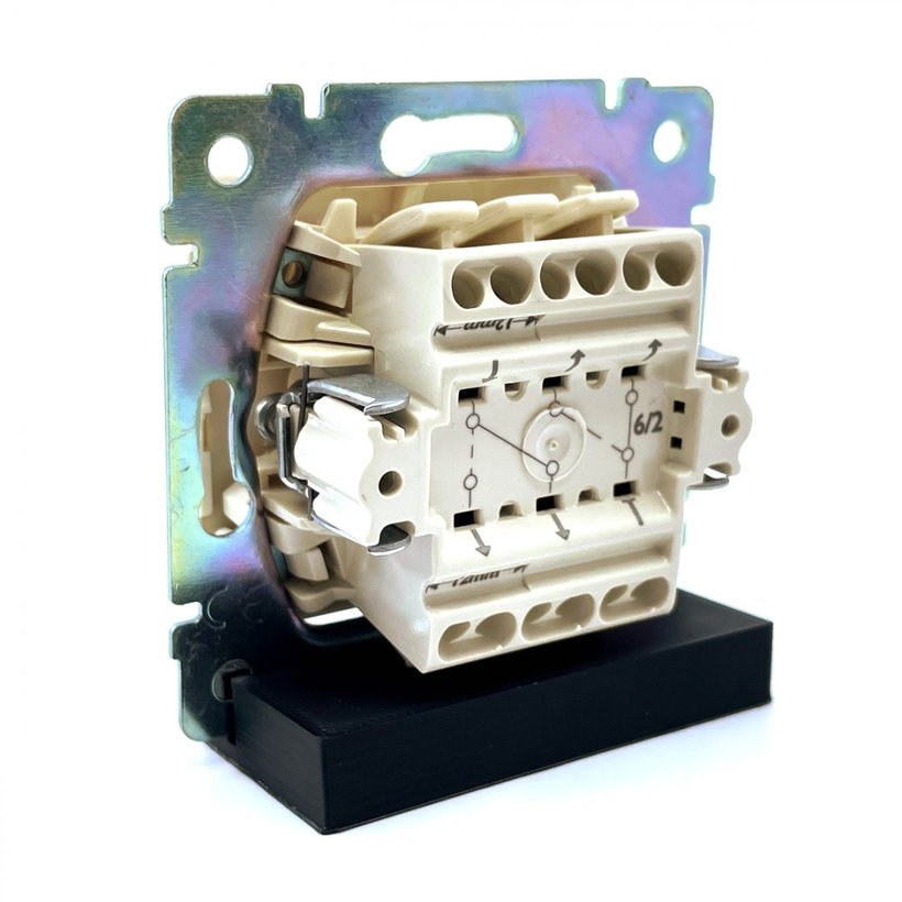 Valena vypínač č.6+6 béžový