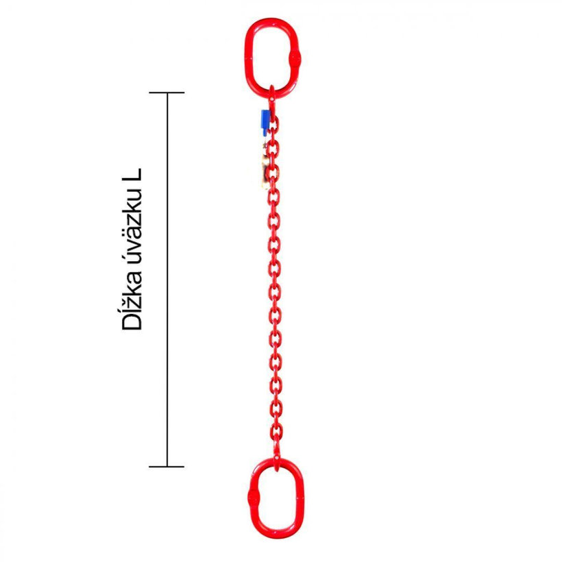 Reťazový záves oko-oko tr 80 so skracovačom (2,5 m, 1120 kg, 6 mm)